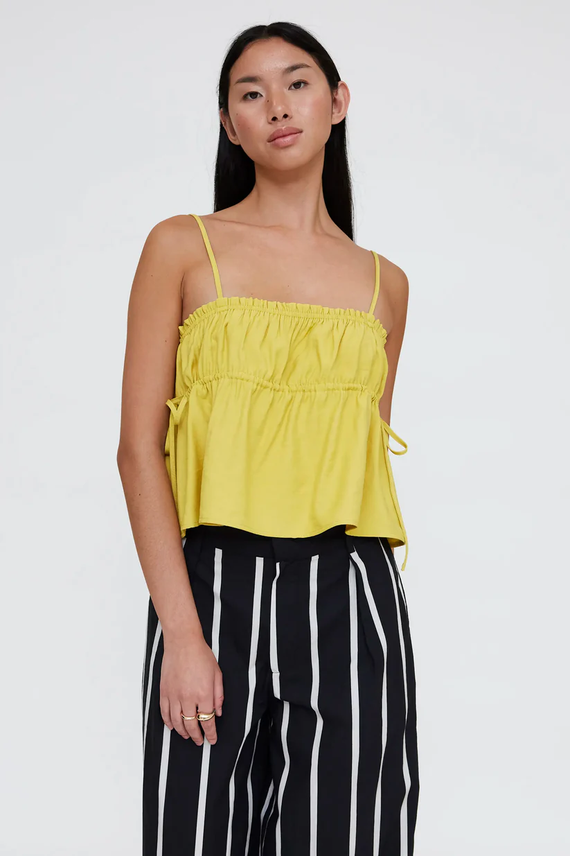 Κίτρινο Τιραντέ Τοπ