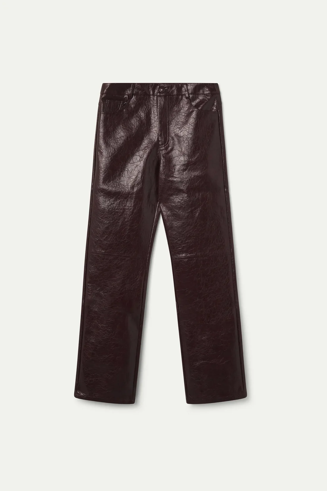 Wild Pony Μπορντό Παντελόνι από Faux Leather