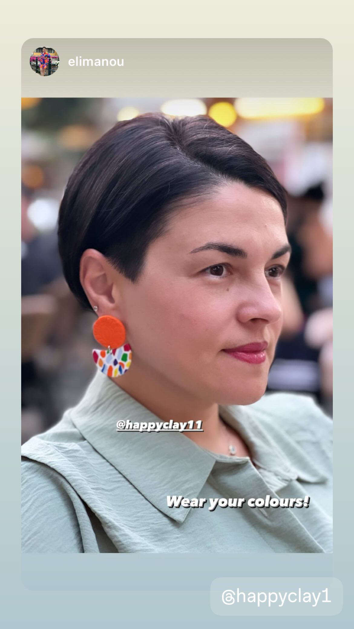 Stella Happy Clay Earrings 