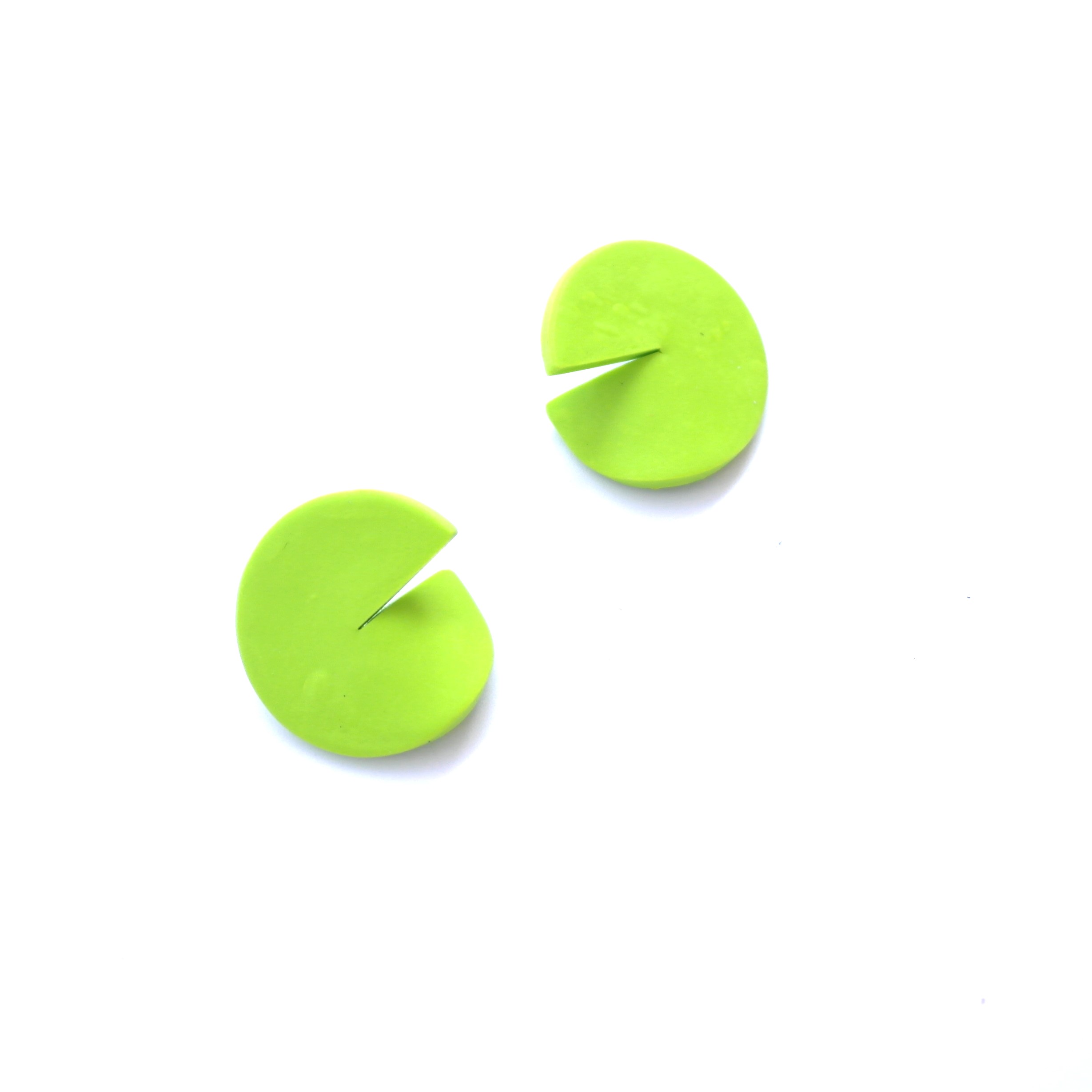 Pac Man Σκουλαρίκια Απαλό Πράσινο