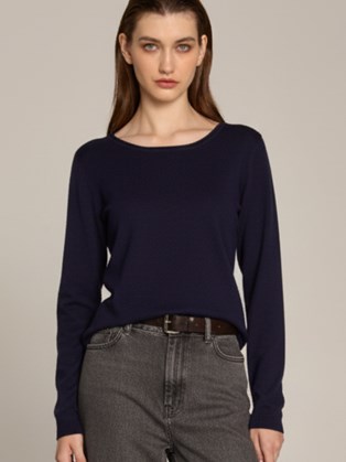 Μπλούζα Λαιμόκοψη Navy 