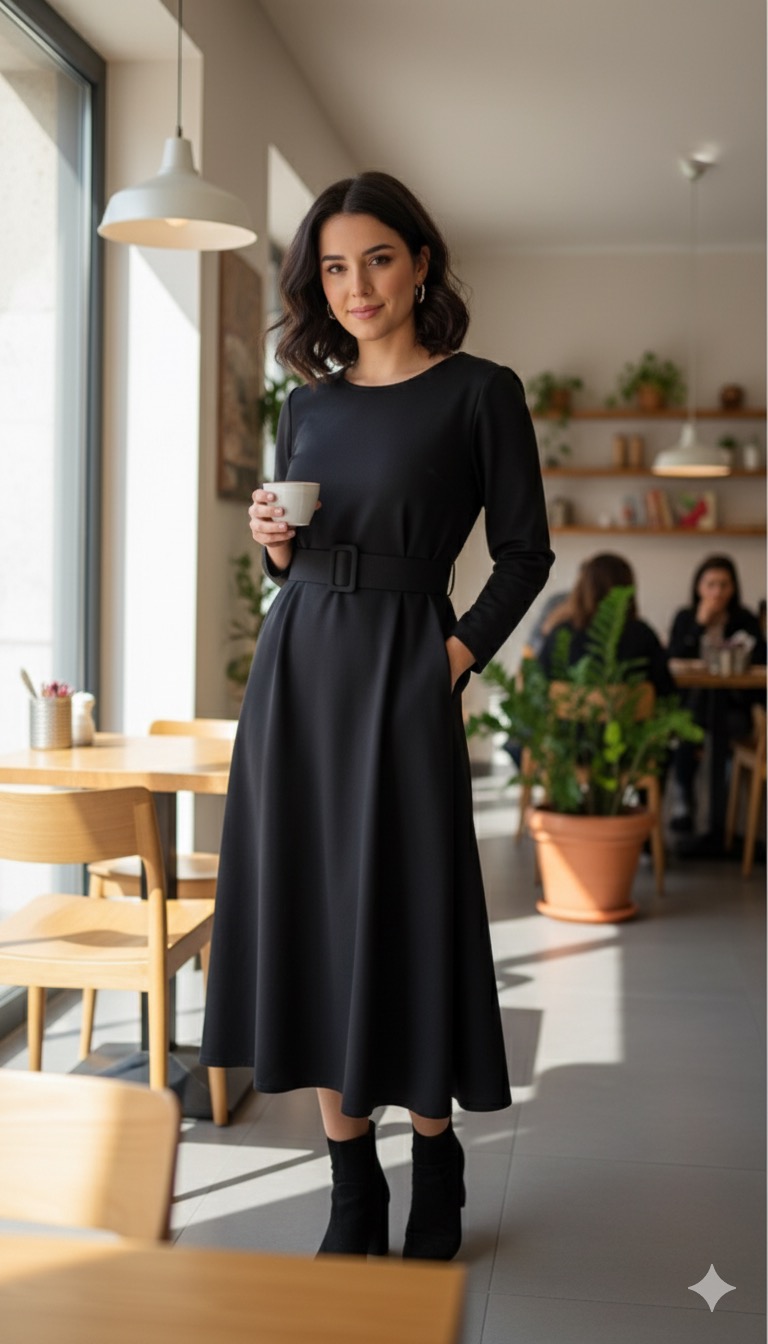 Χακί Μάξι Φόρεμα 