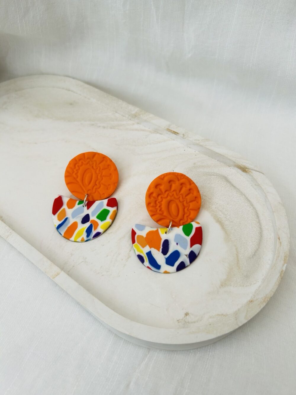 Stella Happy Clay Earrings 