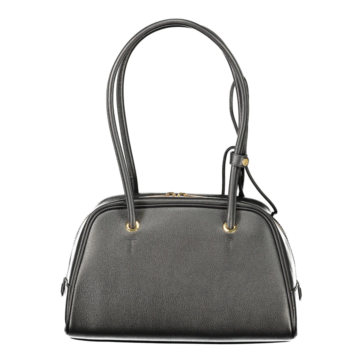 Furla Poppy M Dome Μαύρη Δερμάτινη Τσάντα