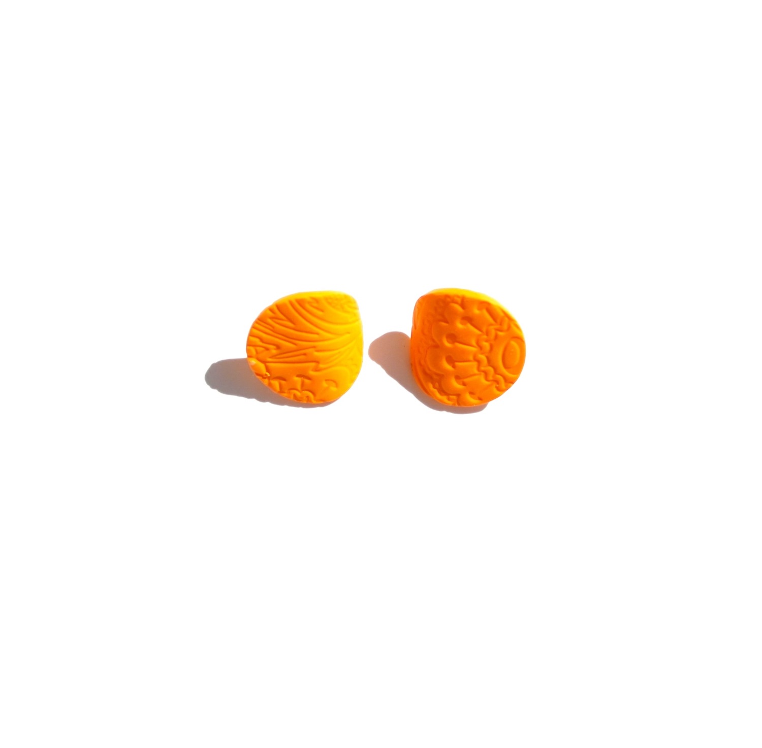 Livia Clay Earring Πορτοκαλί