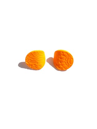 Livia Clay Earring Πορτοκαλί