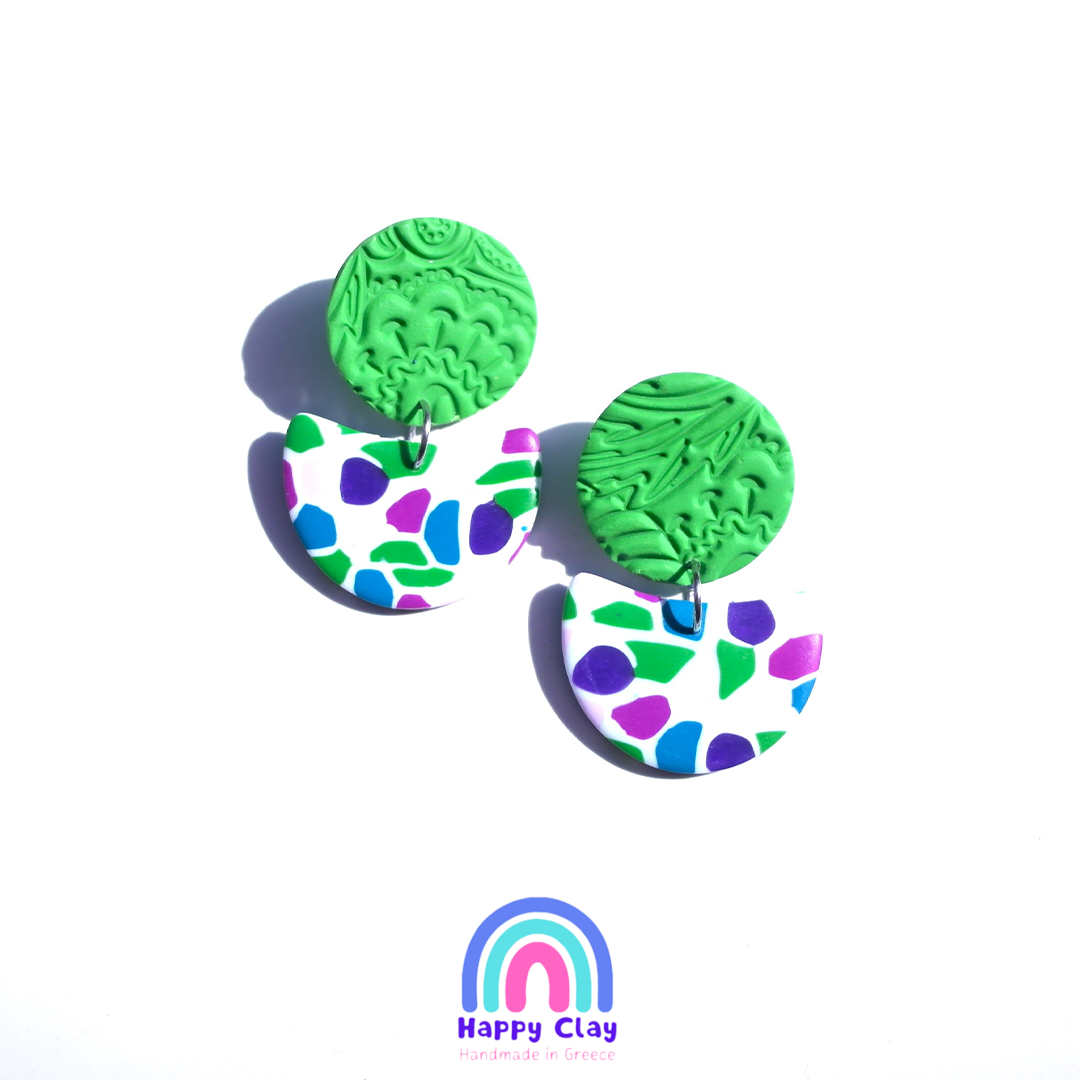 Stella Happy Clay Earrings 