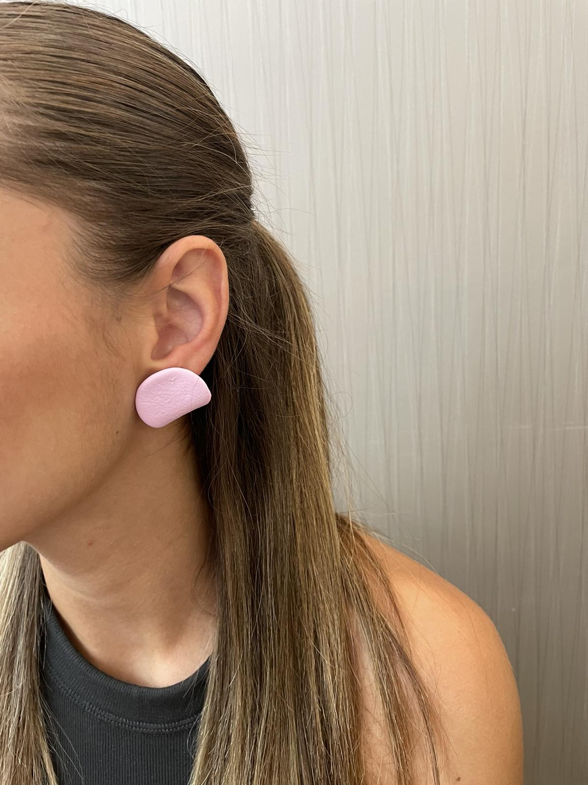 Livia Clay Earring light Pink