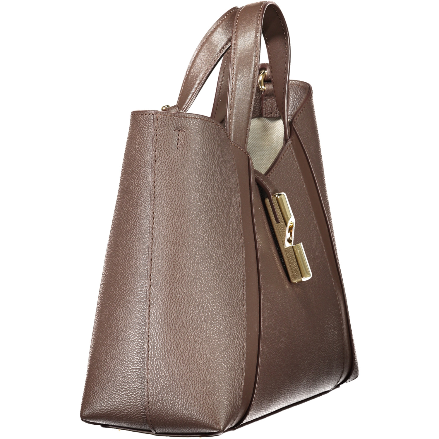 Furla Poppy M Dome Μαύρη Δερμάτινη Τσάντα