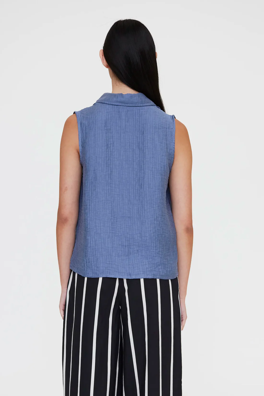 Γαλάζιο Αμάνικο Πουκάμισο