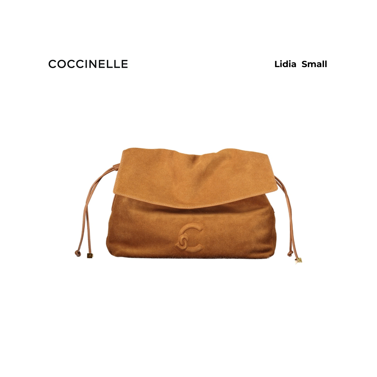 Coccinelle Γυναικεία Τσάντα Χειρός Καφέ 