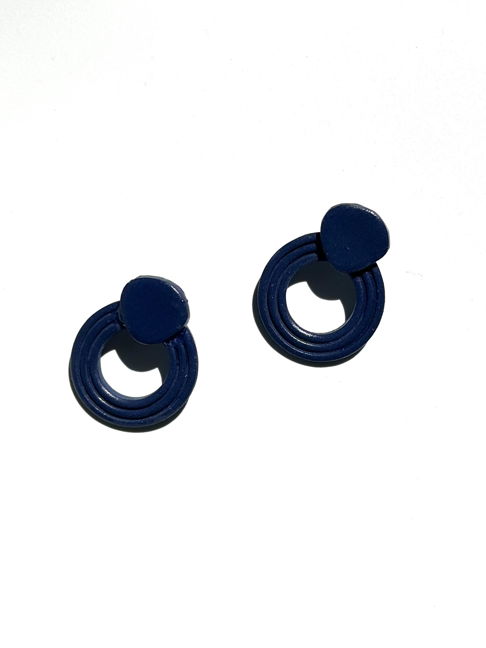 Ring Clay Earrings