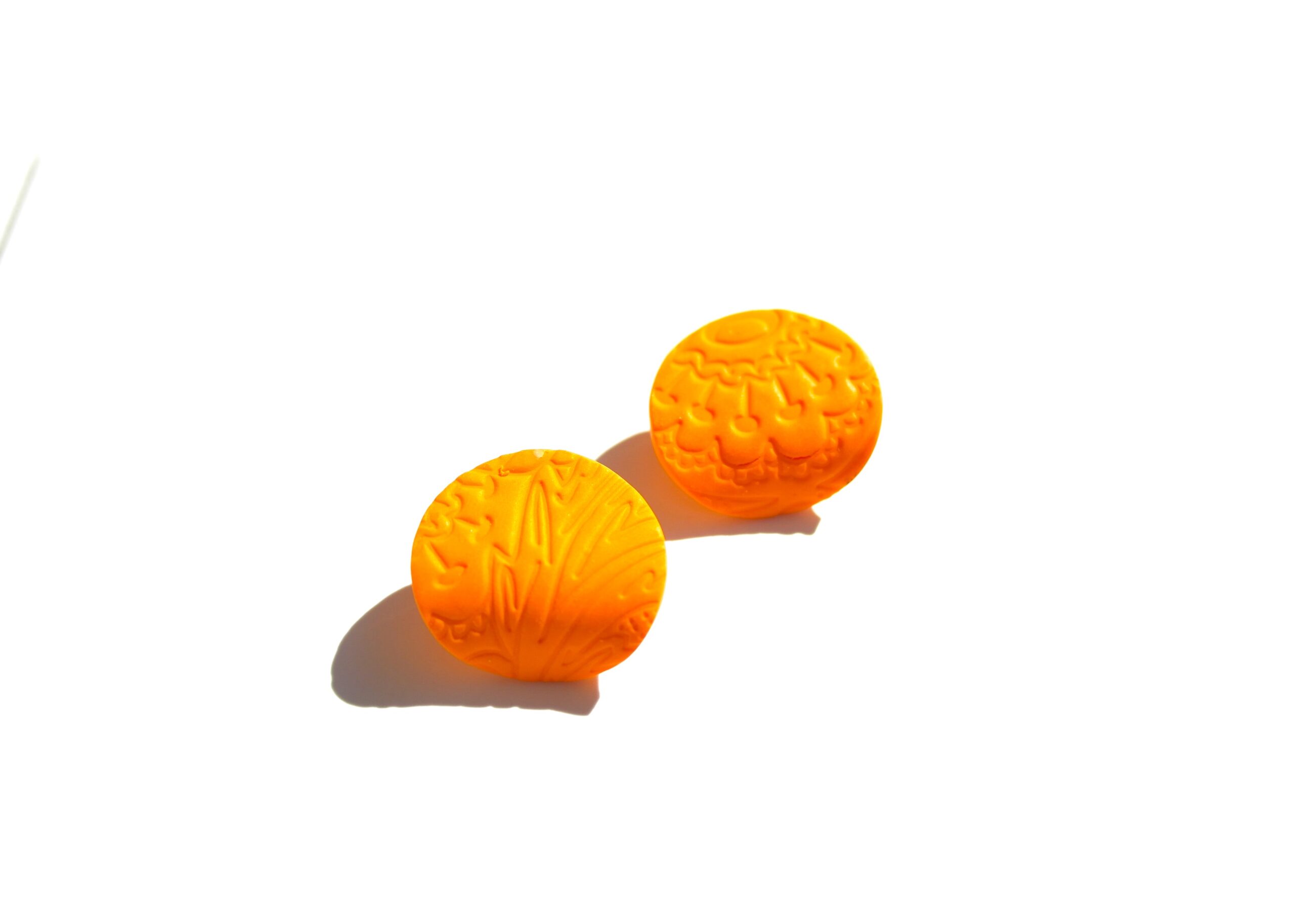 Livia Clay Earring Πορτοκαλί