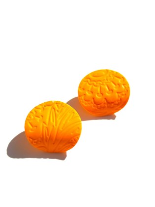 Livia Clay Earring Πορτοκαλί