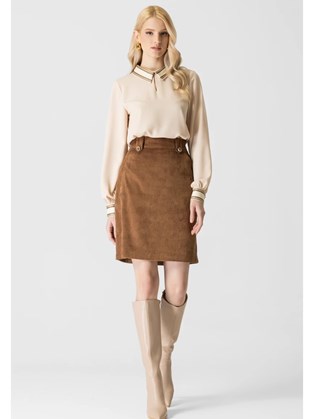 Φούστα κοτλέ ελαστική Μίνι