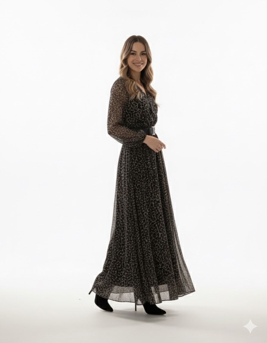 Χακί Μάξι Φόρεμα 