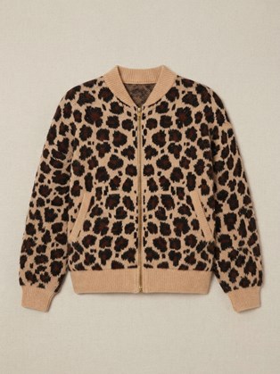 Γυναικεία Πλεκτή Ζακέτα Animal Print Marina V Paris