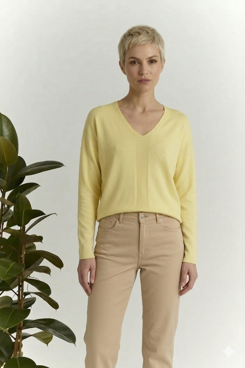 Πουλόβερ με λαιμόκοψη V Βεραμάν 