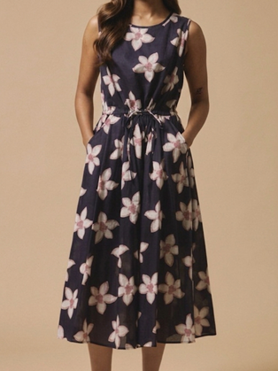 Floral φόρεμα midi