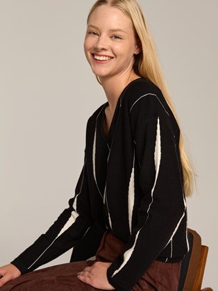 Ασπρόμαυρο Πλεκτό Marina V