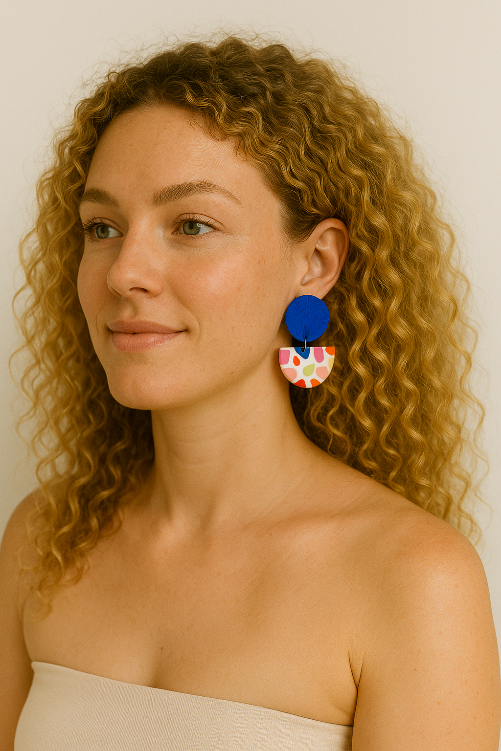 Stella Happy Clay Earrings 
