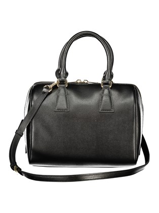 Furla Olivia M Boston Μαύρη Δερμάτινη Τσάντα