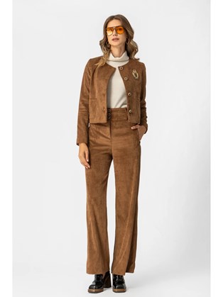 Παντελόνι κοτλέ Κάμελ